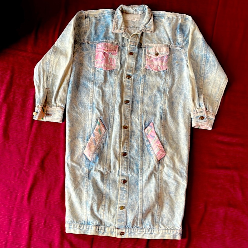 Denim Coat, Acid / Stone Wash